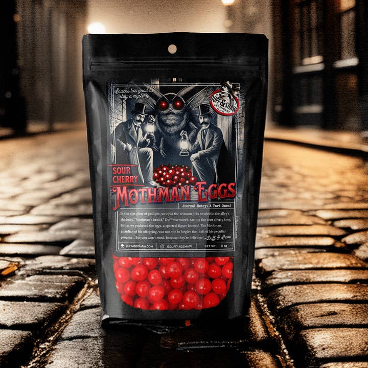 Mothman Eggs - Sour Cherry for wholesale by Duff & Shaw - Legendary Snacks