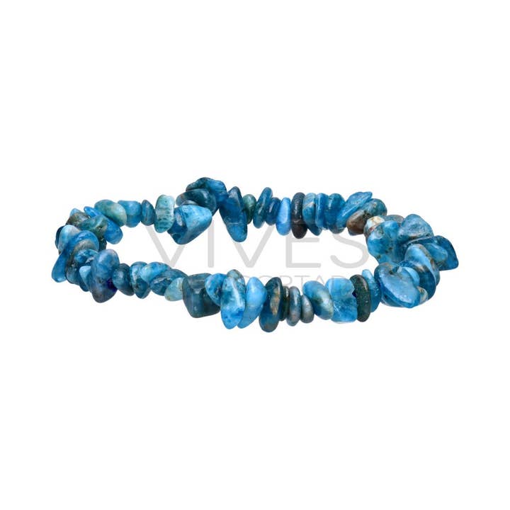 Bracelet with dark apatite chip for wholesale by Vives de la Cortada S.L