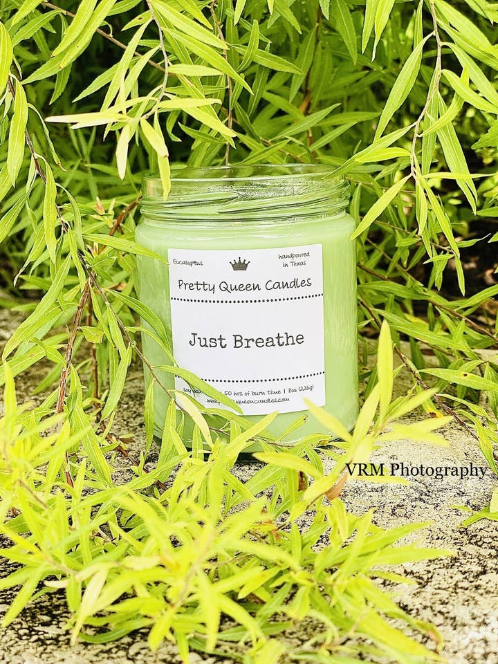 Just Breathe for wholesale by Pretty Queen Candles LLC