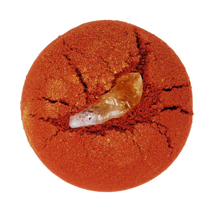 Dragon's Blood Crystal Bath Bomb for wholesale by Witch Baby Soap