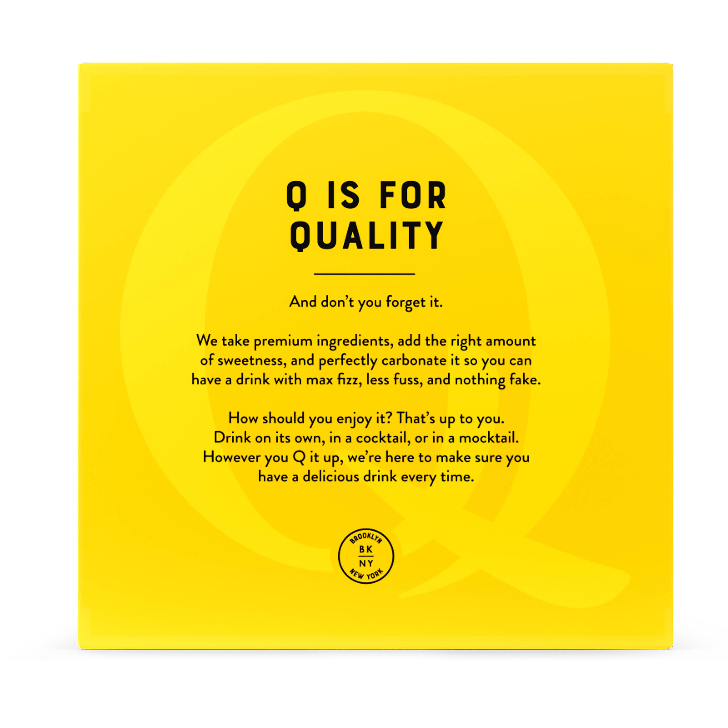 Q Mixers - Wholesale Cocktail Mix/Syrup - Q Mixers Premium Tonic Water - 4pk/7.5oz Cans4