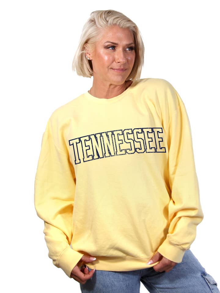 Tennessee BTS Arch Outline Sweatshirt for wholesale by Stated Brands