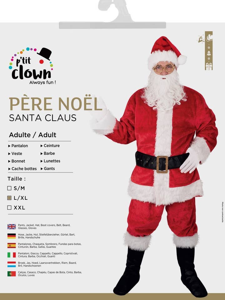 Weihnachtsmannkostüm Fell - Erwachsene - L/XL für den Großhandel von P'tit Clown