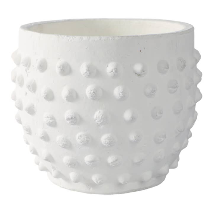 Sagebrook Home - Wholesale Plant Pot - Ceramic Bubble Rough Finish Garden Planter - White, 8 in.5