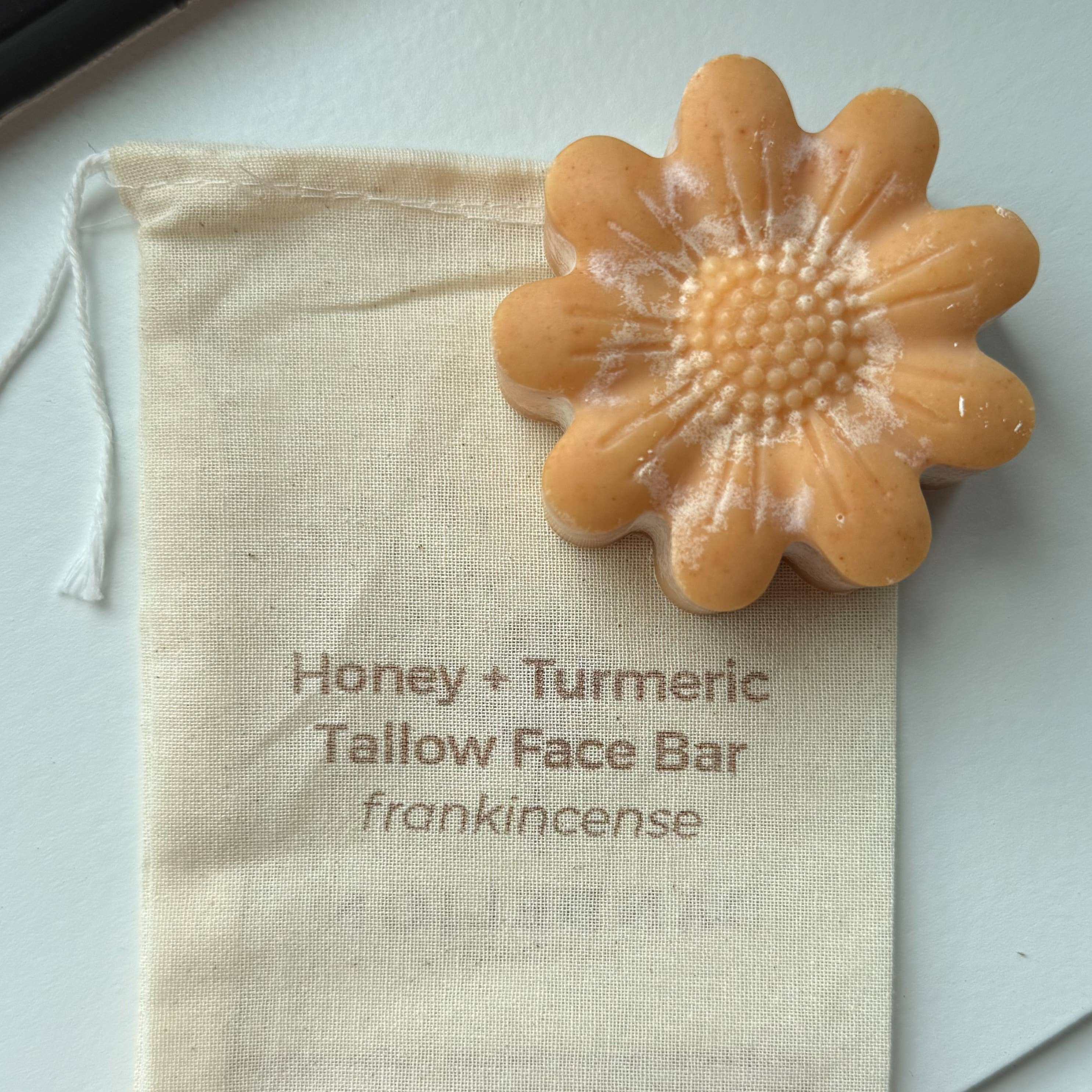 Dandelion Naturals - Wholesale Bar Soap - Honey Turmeric Tallow Face Bar Soap with Frankincense5