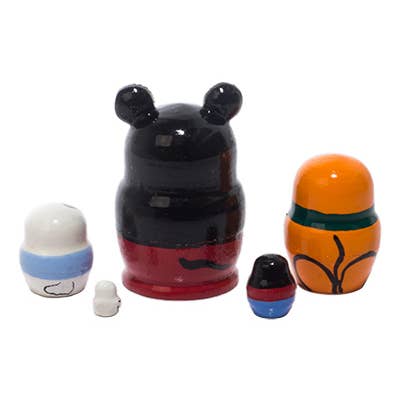 Golden Cockerel - Wholesale Decorative figurine - Mini Mickey Mouse Doll 5pc./1.25"3