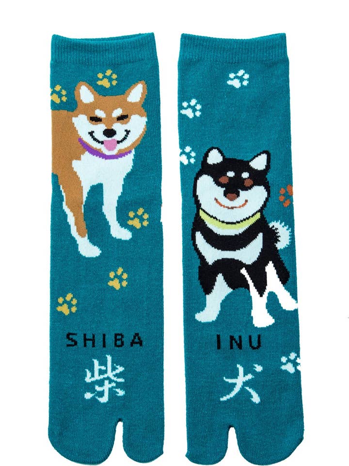 Shiba Inu Tabi Socken — Japanische Tierkunst für den Großhandel von NINJA SOCKS
