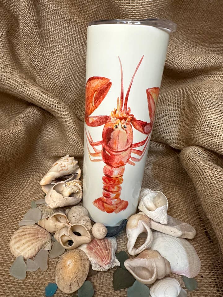 Nordsee-Hummer Isolier-Getränkebecher für den Großhandel von Cole Beach - Northumberland