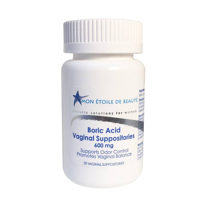 MON ETOILE DE BEAUTE - Wholesale Oral Supplement/Vitamin - Mon Etoile de Beaute - Boric Acid Vaginal Suppositories 600 mg (30 Count) -Holistic Solutions for Women0
