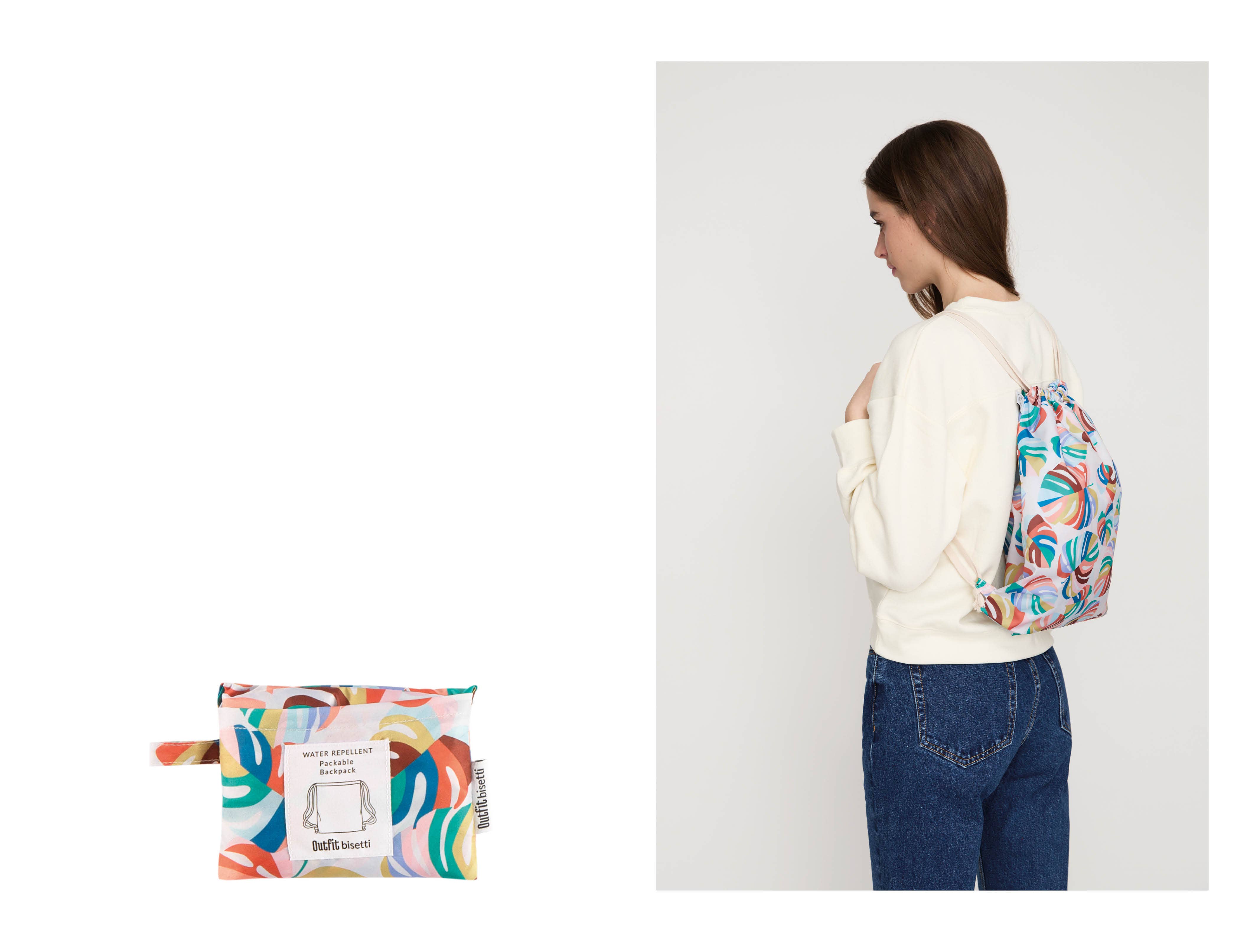 Clima Umbrellas – wholesale Ryggsäck - Dam – Tropisk självhäftande ryggsäck | Återvunnen och vattentålig6