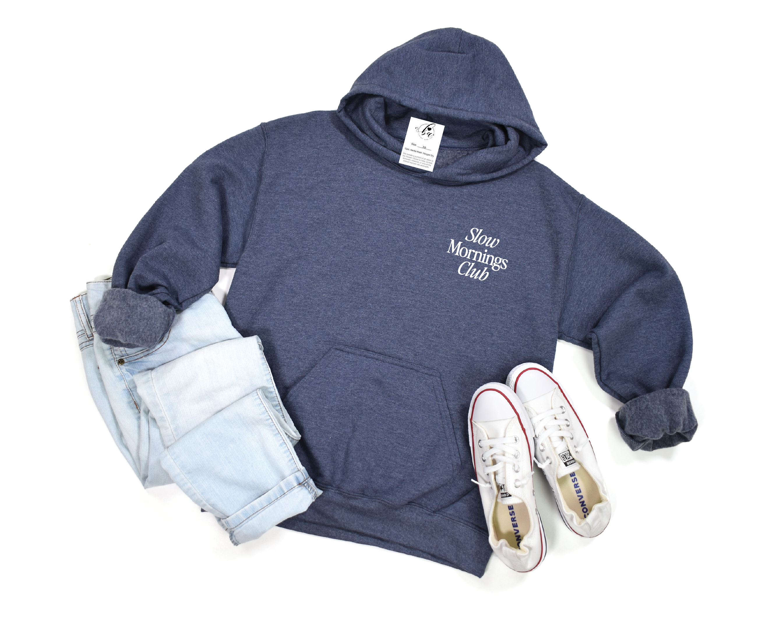 Blonde Ambition Apparel & Designs - Venta al por mayor Sudadera con capucha - Mujer - Sudadera con capucha bordada del Club de Mañanas Lentas6