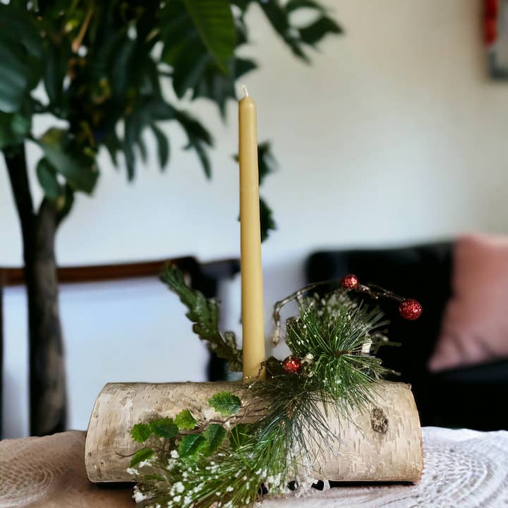 Beeswax Taper Candles for wholesale by Just Honest Living LLC