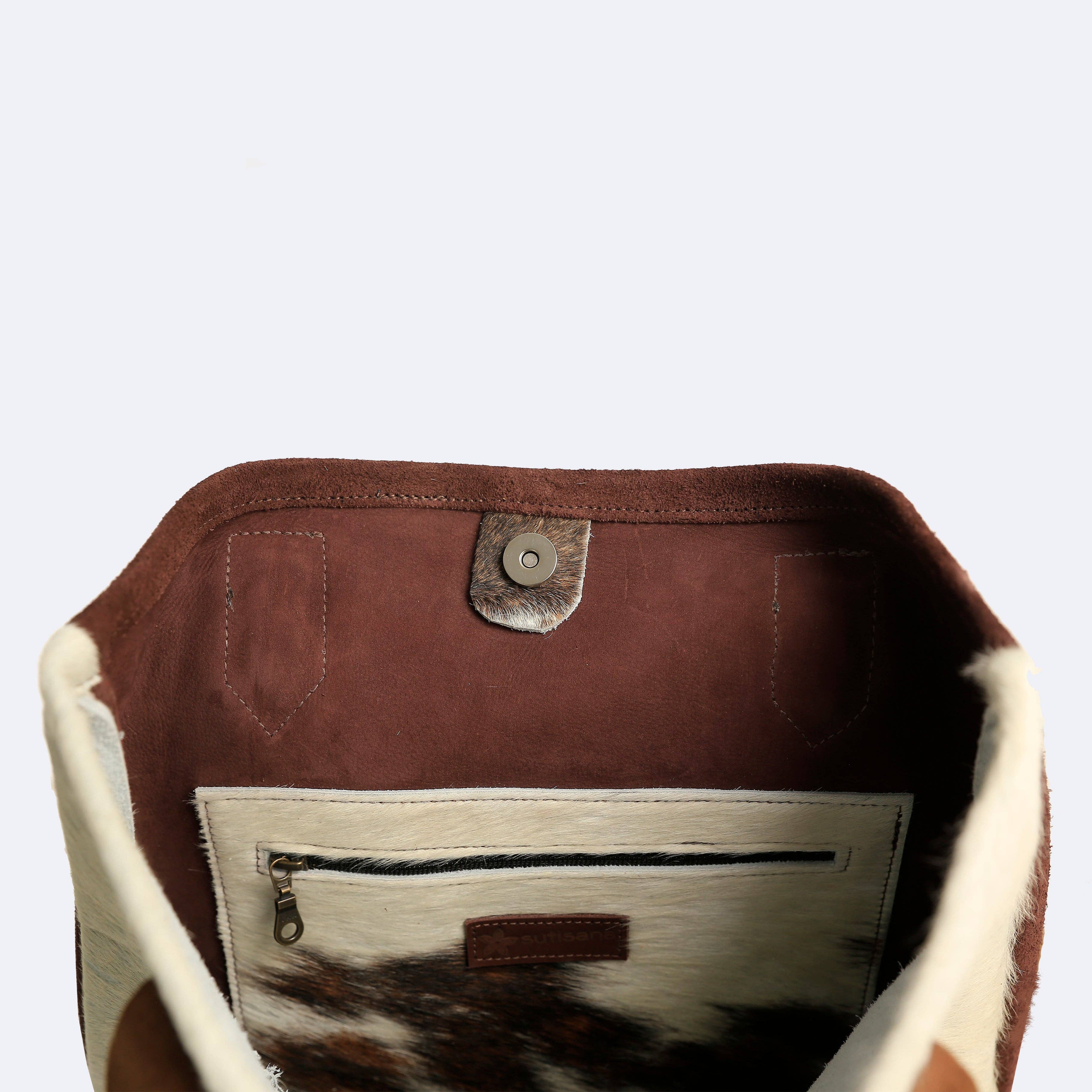 SutiSana - Wholesale Tote Bag - Women's - Cowhide Road Trip in Pinto1