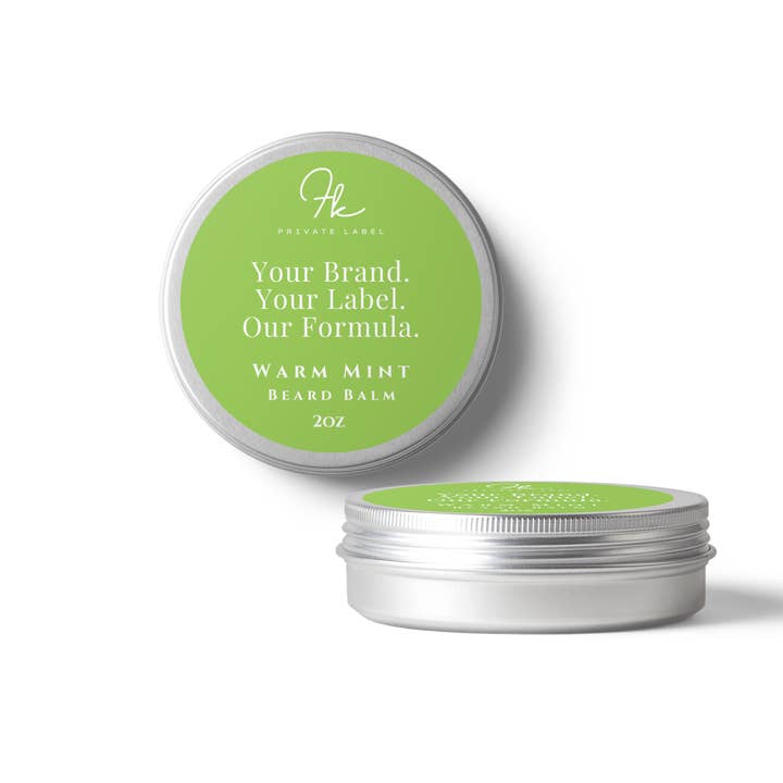FK Private Label Labs - Wholesale Beard Styling Product - Beard Balm Warm Mint