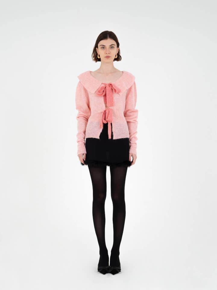 CARMEN SAYS - Venta al por mayor Falda - Mujer - Falda Plumas Negras Árbol