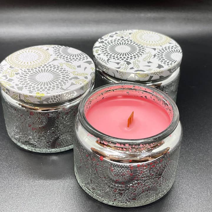 Mountain Rose Wood Wick Candle | Coconut Soy Wax | Crackling Wick | Scented Candle | Soy Candle | Hand Poured Candle | Decorative Candle for wholesale by The Whiffletree Co