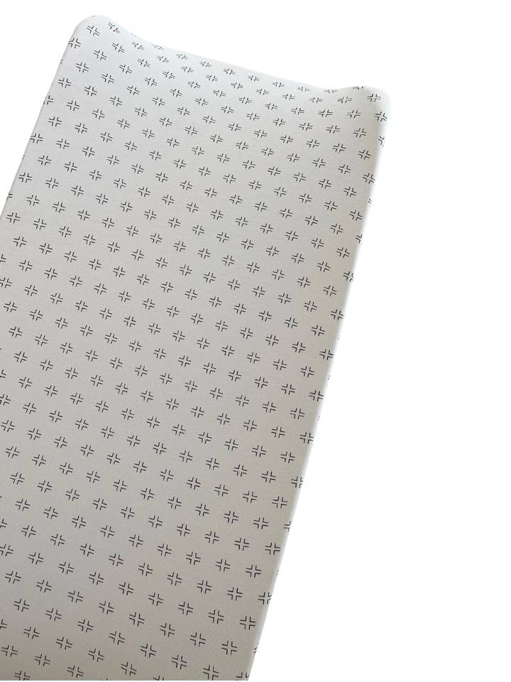 Changing Pad Cover, Natural/Black Geo for wholesale by SpearmintLOVE