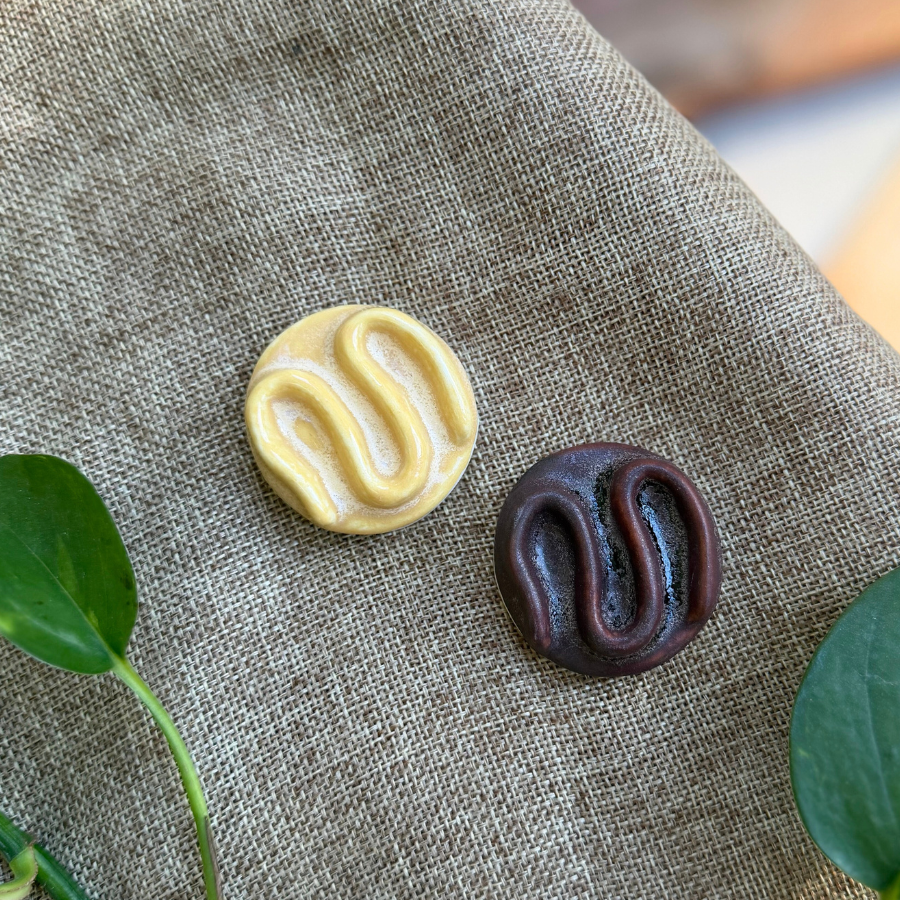 Calmware - Wholesale Decorative Tabletop Object - Squiggle Breathing Tile – Small Mindfulness Tool0