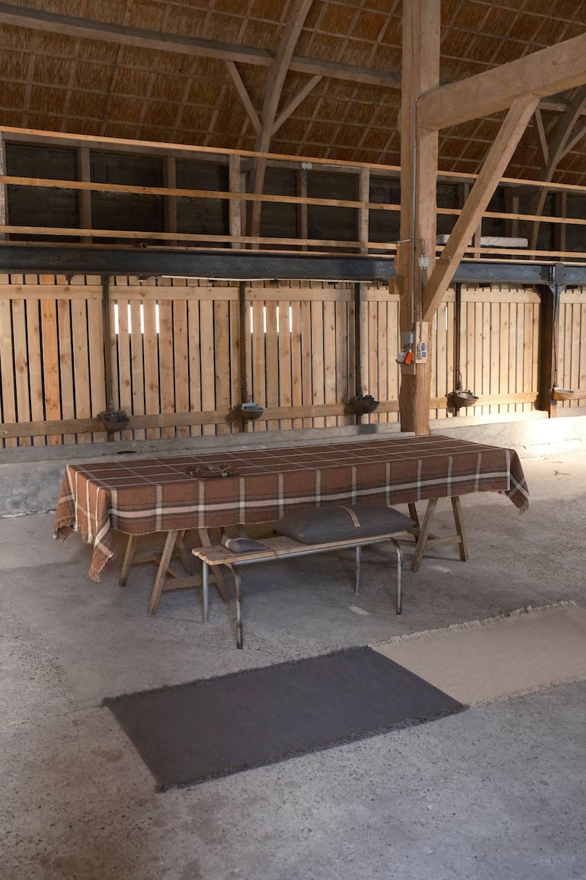 Libeco Home - Wholesale Area Rug - Construction Rug Natural/Charcoal 80x270cm2