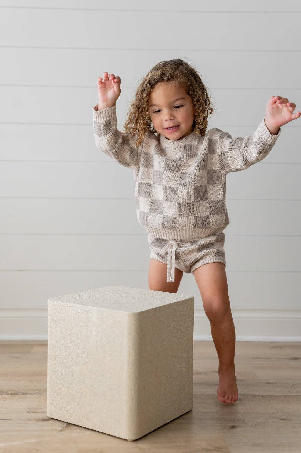 Yooushi - Wholesale Shorts - Baby - Checkered Knit Bloomers6