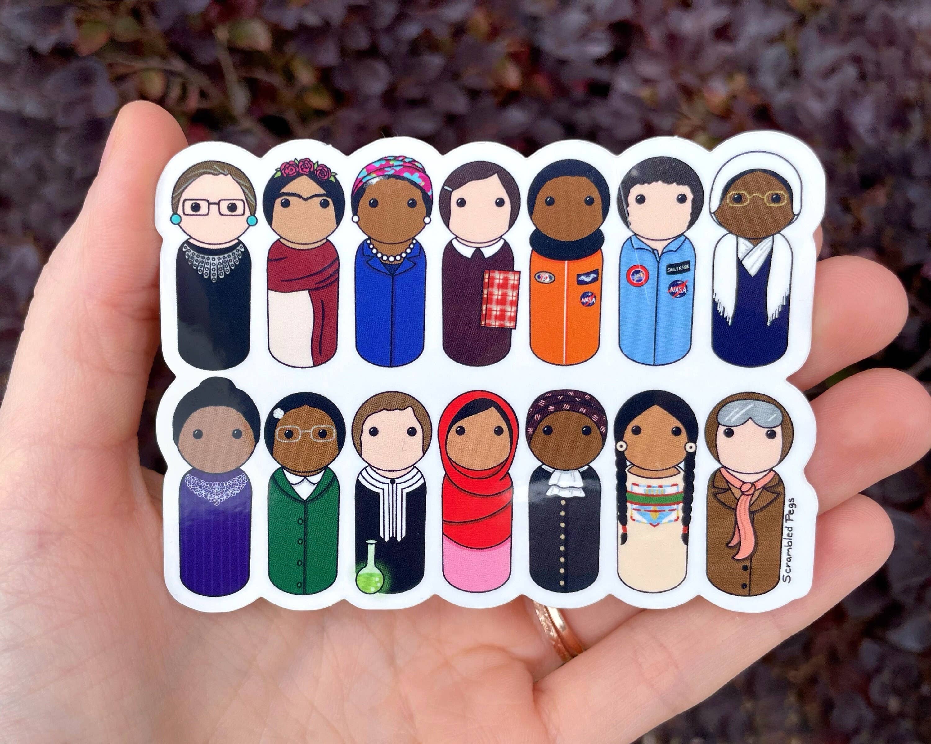 Scrambled Pegs - Wholesale Sticker - Brave Women Change the World Waterproof Vinyl Sticker Decal0