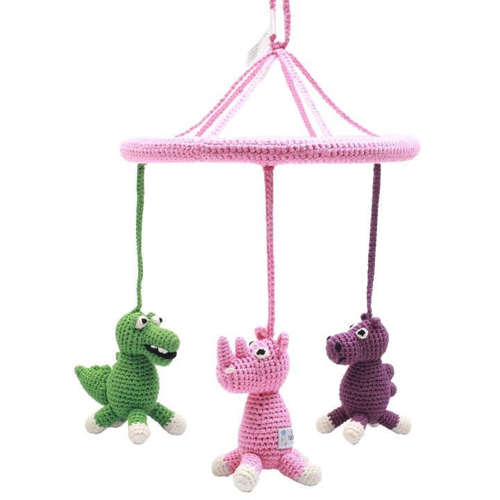 Mobiel met kameel, krokodil en neushoorn voor wholesale door natureZOO of Denmark