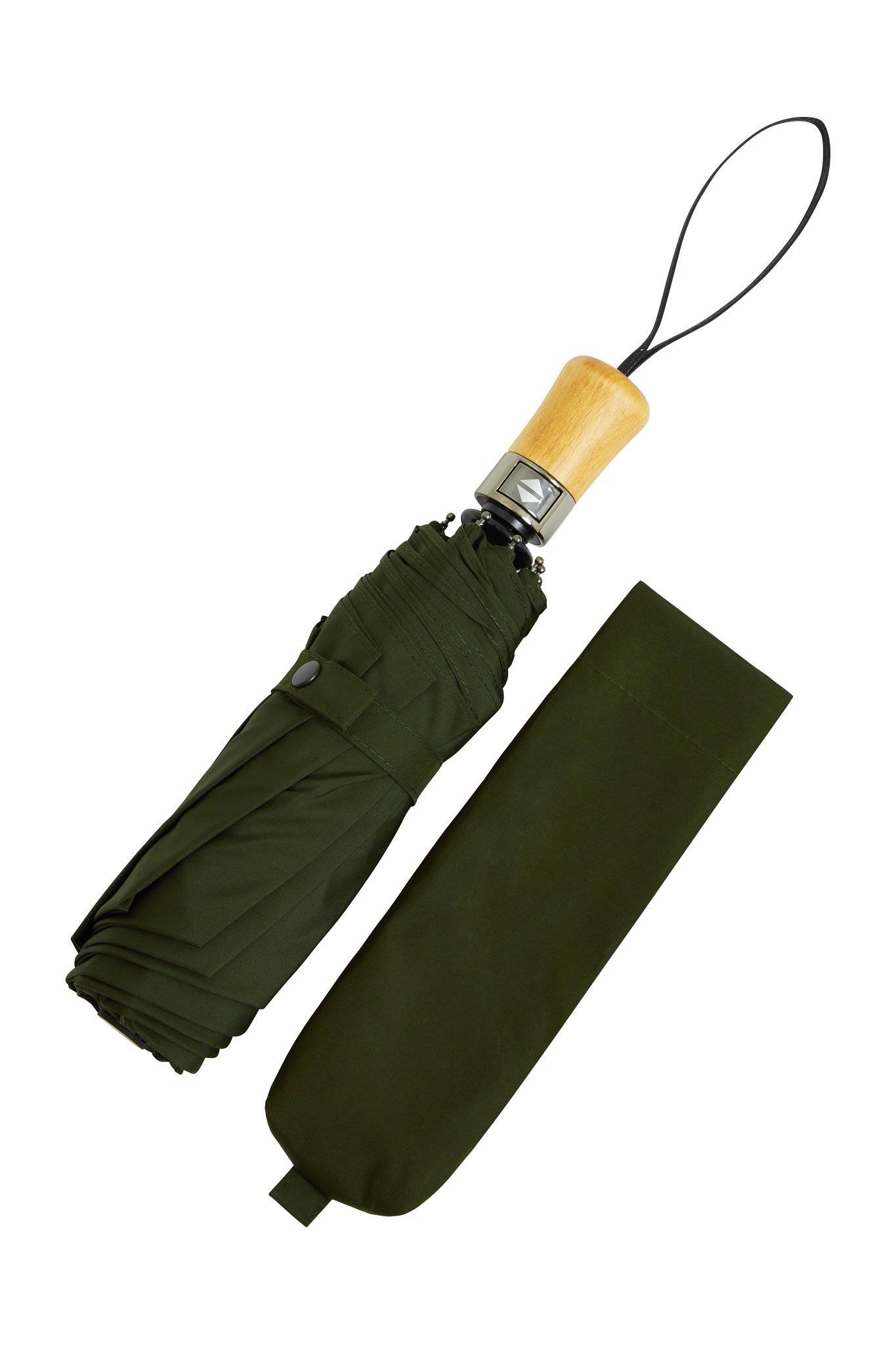 McInce Collections - Wholesale Umbrella - Unisex - Auto Open/Close Ince Folding Umbrella - Beechwood Handle3