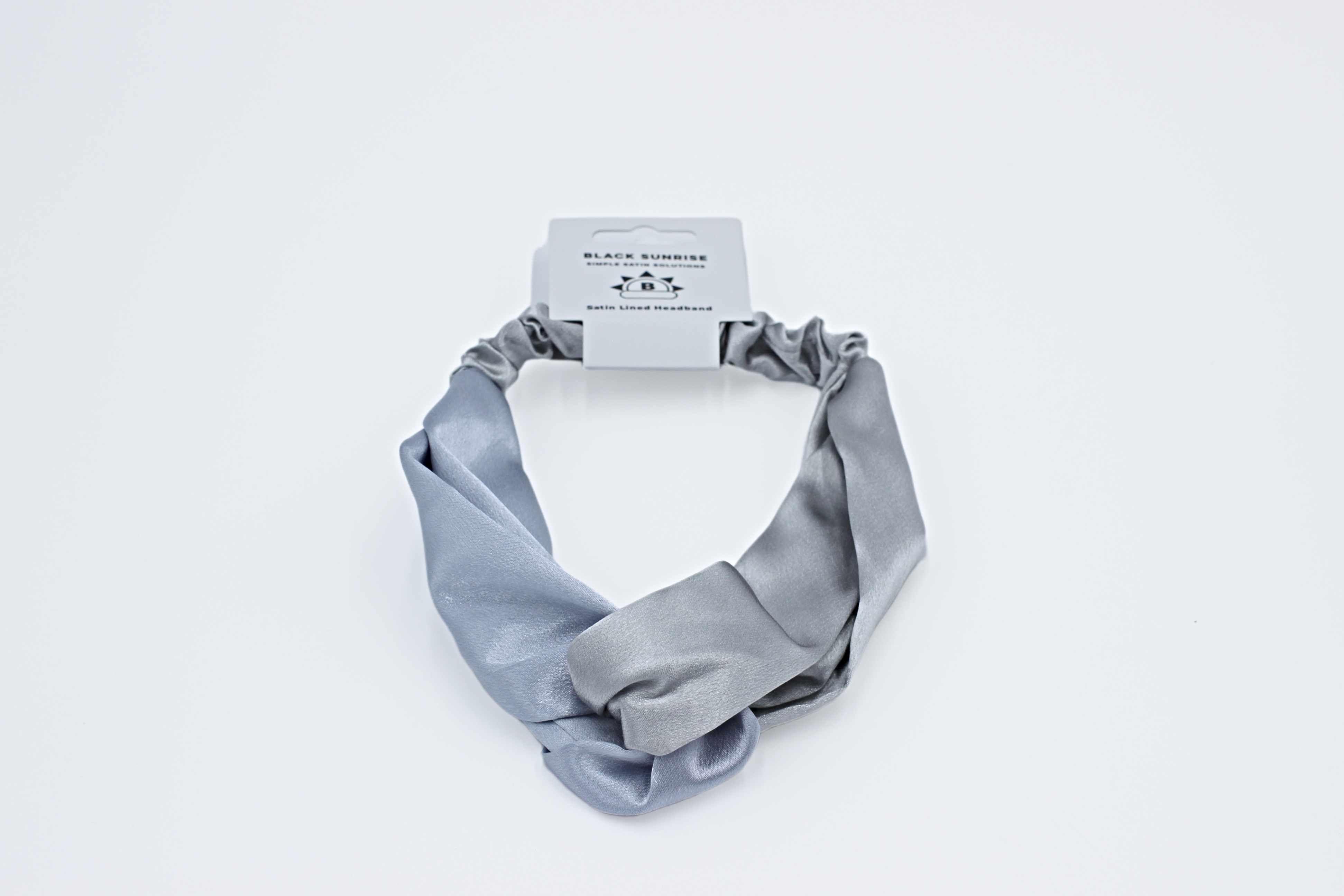 Black Sunrise – wholesale Fashion headband – women's – Satin Lux Cross Headband6