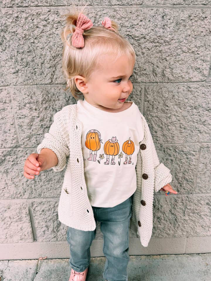 Pumpkin Gals Graphic Tee for wholesale by AK CLOTHING COMPANY, LLC