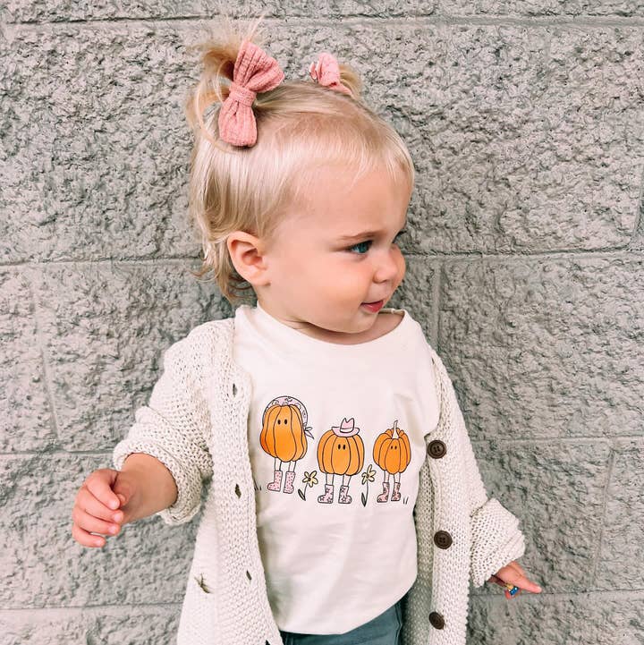 AK CLOTHING COMPANY, LLC - Wholesale Screen Printed T-Shirt - Kids - Pumpkin Gals Graphic Tee2