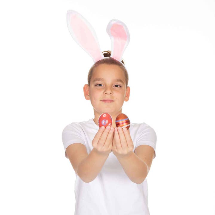 Funcredible – wholesale Fashion headband – women's – White Bunny Ears Headband - Plush Easter Rabbit Ears