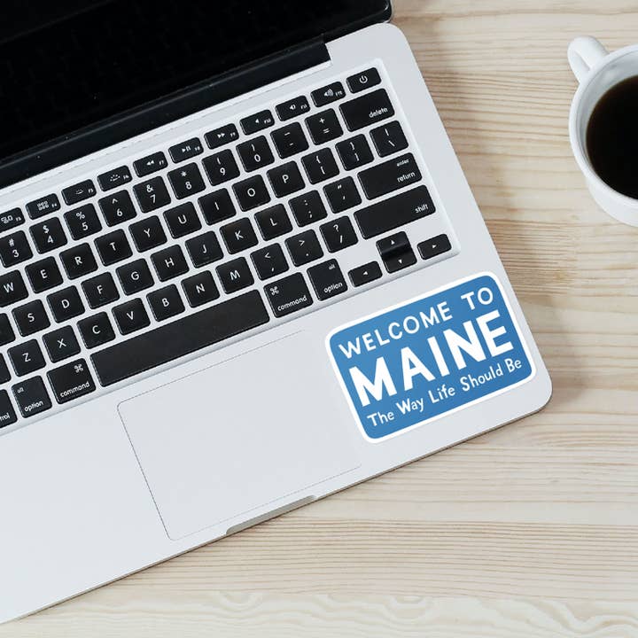 Little Something Co. - Wholesale Sticker - Welcome to Maine Sign Sticker3