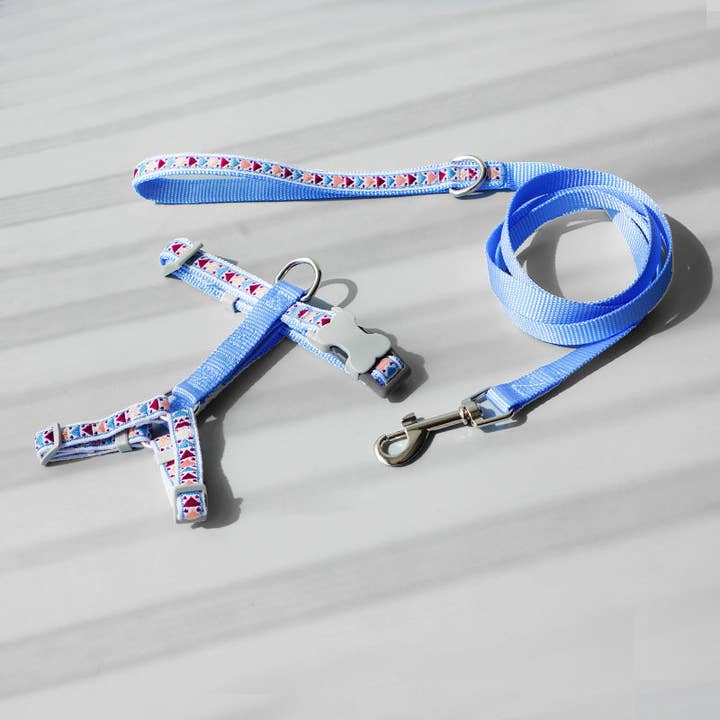 Cheerhunting - Wholesale Pet Collar - Cat/Dog - Loofie - Colorful Pet Harness & Leash Set