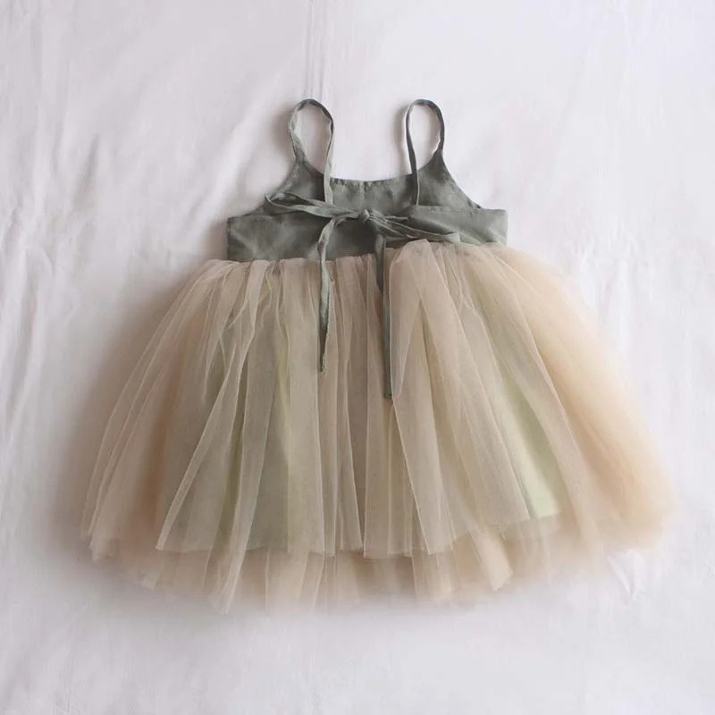 Annie & Charles – wholesale Dress – Kids – Annie & Charles® organic linen tulle dress5