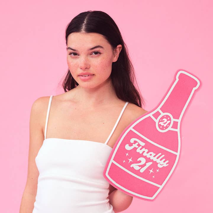 xo, Fetti - Wholesale Party Favor - Finally 21 XL Foam Finger, 21st Birthday Party Gift, Favor0