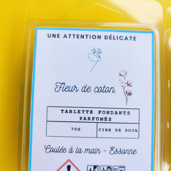 Une attention délicate - Wholesale Wax Melt - Cotton flower scented fondant tablets2