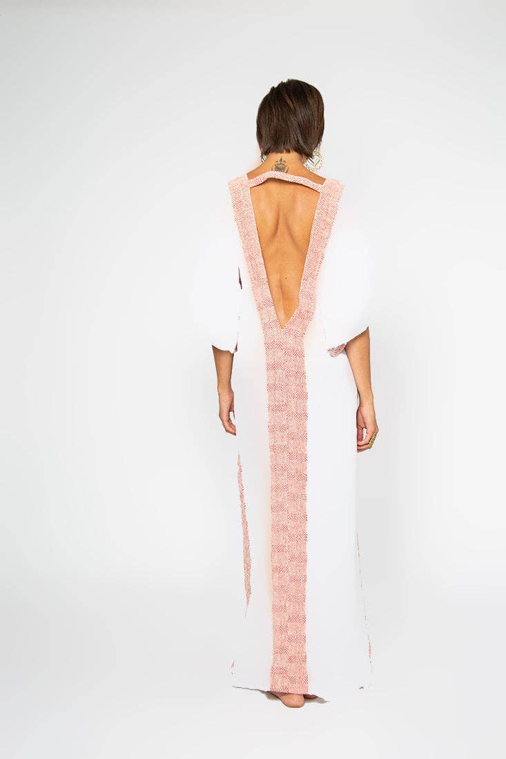 Omni Collection – wholesale Kaftan - Dam – Kaftanklänning med afrikanskt mönster och öppen rygg17