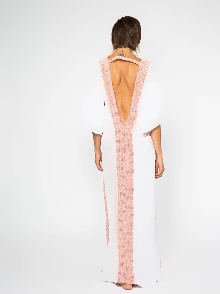 Omni Collection – wholesale Kaftan - Dam – Kaftanklänning med afrikanskt mönster och öppen rygg17