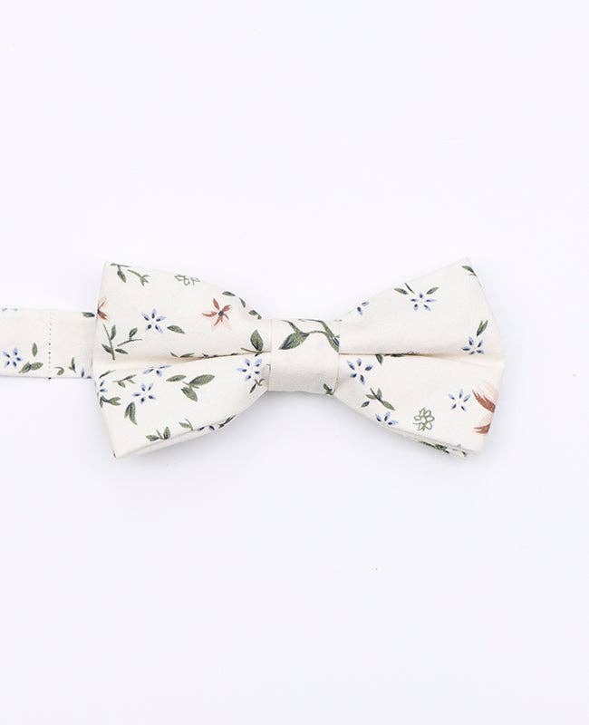 Unipap's - Wholesale Fashion Headband - Kids - Liberty White Bow Tie No. 8 Child in Cotton "Charles"5