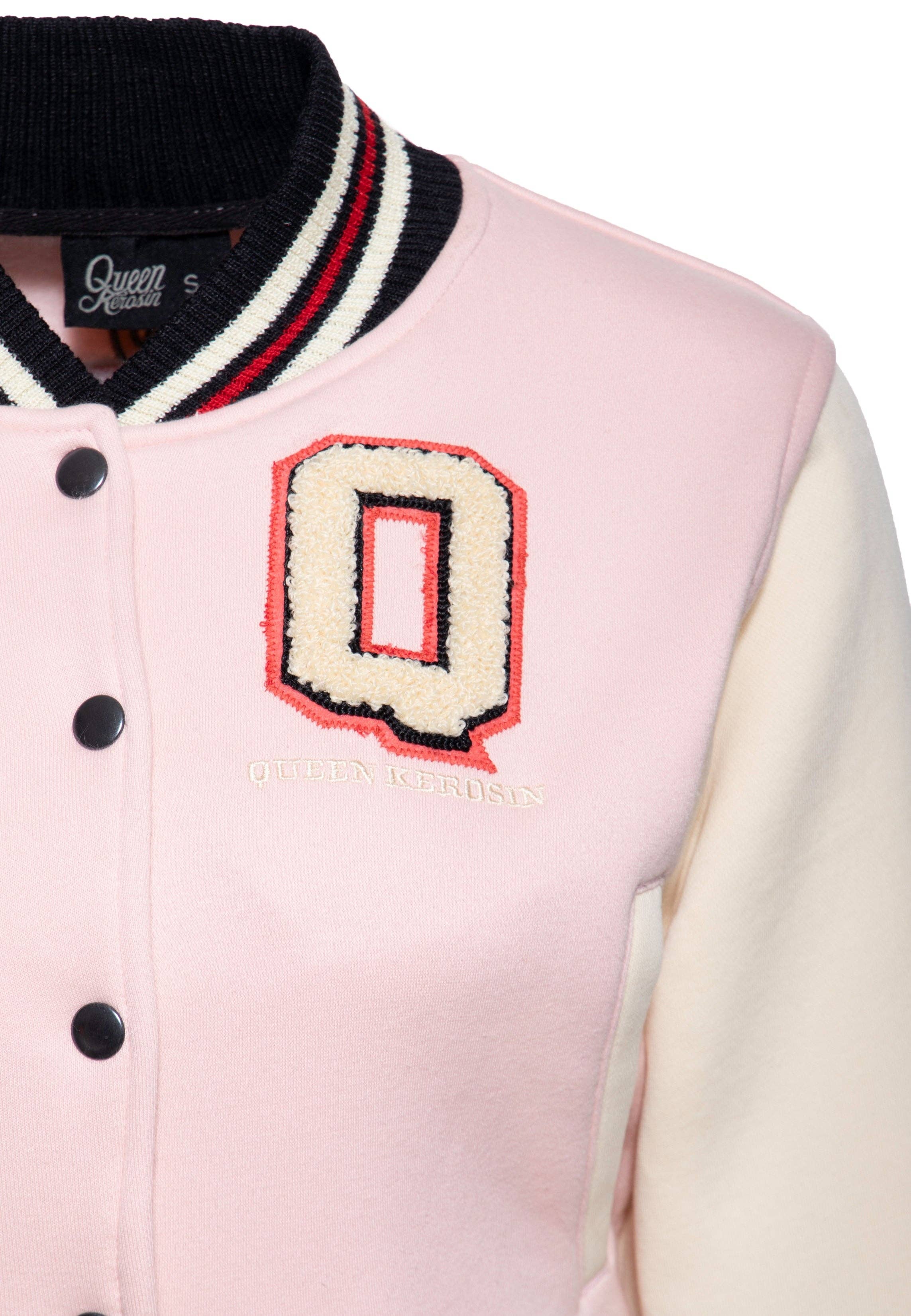 pink College Jacket "Purr Purr" for wholesale on Faire2