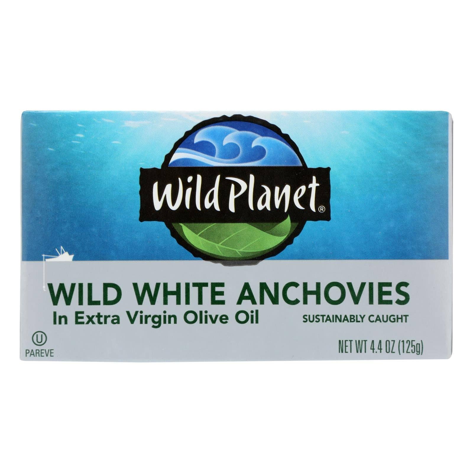 Everyday Supply Co - Wholesale Tinned Fish - Wild Planet Anchovies in Olive Oil - 12 Pack, 4.4 oz0