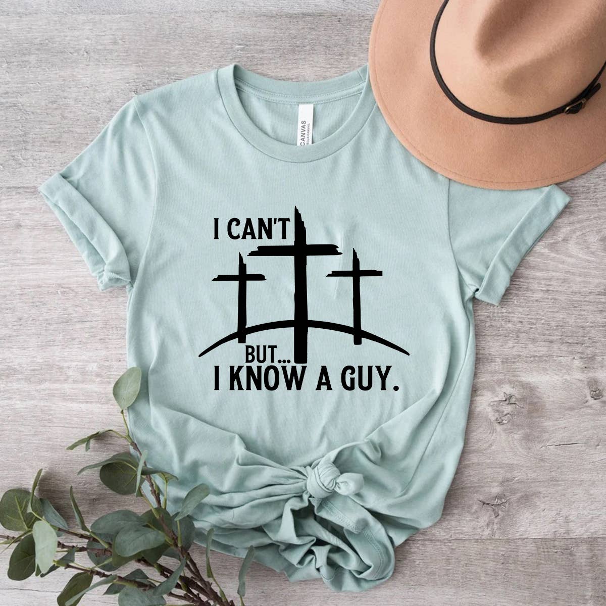 Himalayan Hymns - Wholesale T-Shirt (Graphic) - Unisex - I Can't but I Know A Guy Shirt Bible Verse Religious Faith0