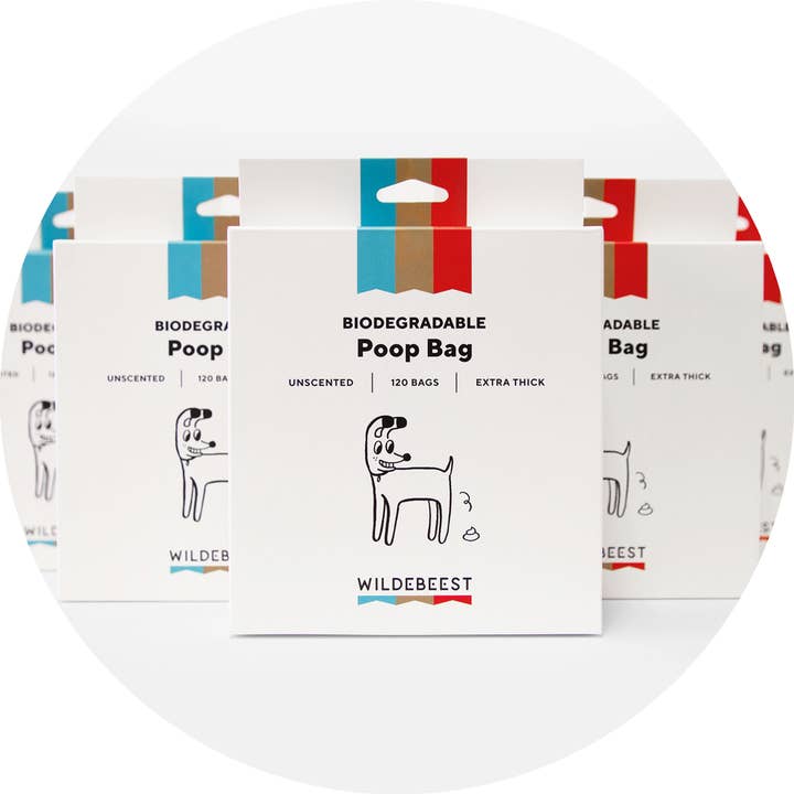 Wildebeest - Wholesale Pet Poop Bag - Biodegradable Poop Bags | Case of 20 Boxes