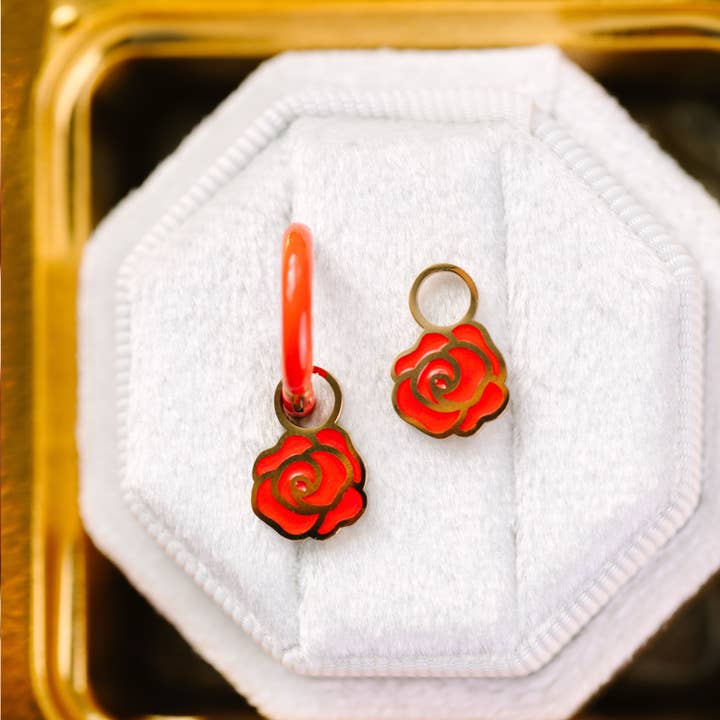 Rose Charms for wholesale by Pierced Co