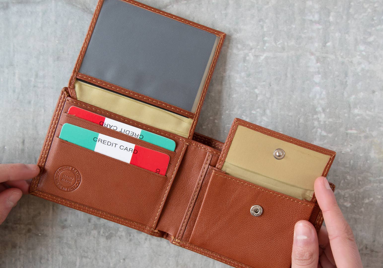 Creatico – wholesale Wallet - Men’s – LEATHERKIND Ventura Slim Wallet2