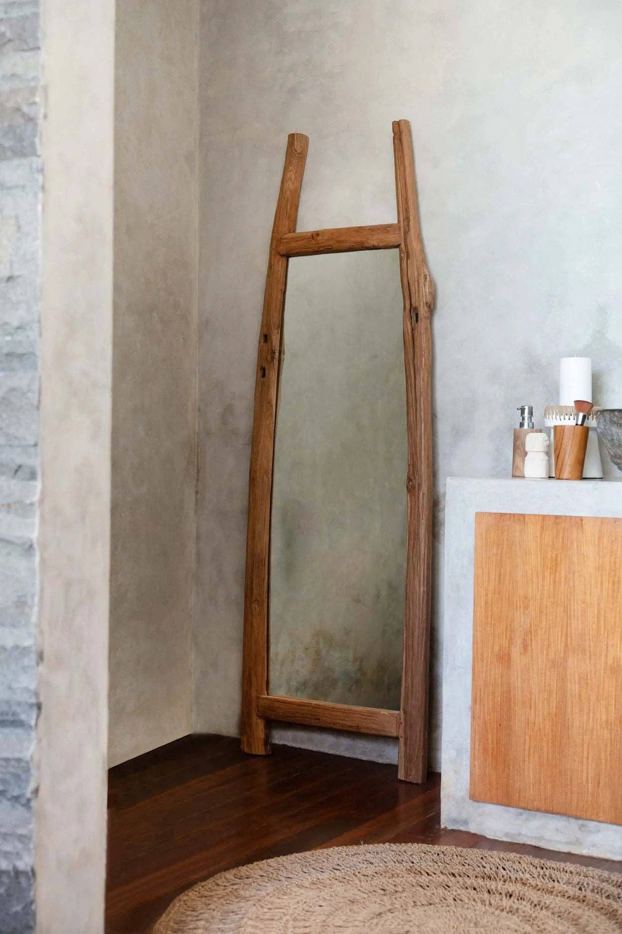 Bazar Bizar Living - Wholesale Wall Mirror - The Fabulook Dressing Room Mirror - Natural2