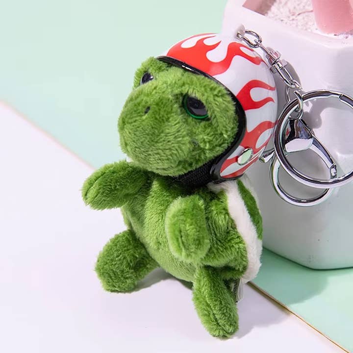 PR GROUPS LLC - Wholesale Keychain - Kids - Turtle Helmet Keychain Toy Assorted
