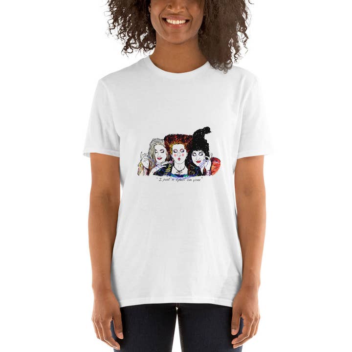 El loco del Pelo Rizo – wholesale Screen printed t-shirt – unisex – Hocus Pocus T-Shirt; Return of the Witches