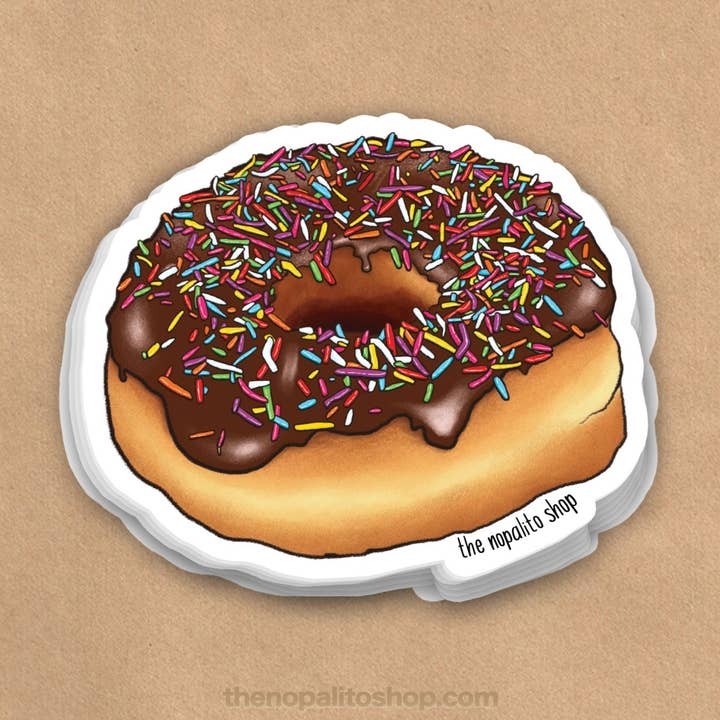 Dona de Chocolate Sticker por atacado de The Nopalito Shop