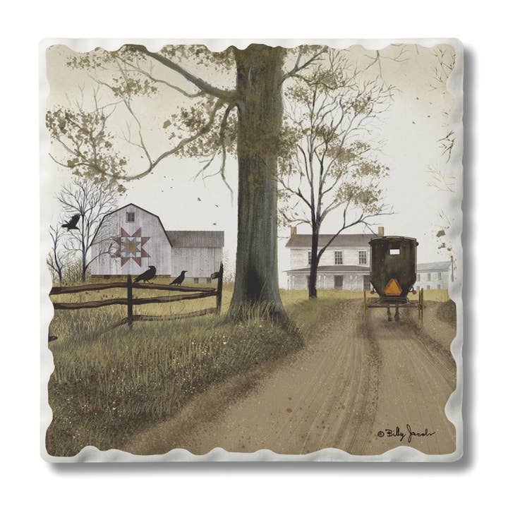 CounterArt/Highland Home/Thirstystone/CoasterStone - Wholesale Retailer Display - Home & Living - Simpler Times Pre-Packed Single Tumbled Tile Coaster Display